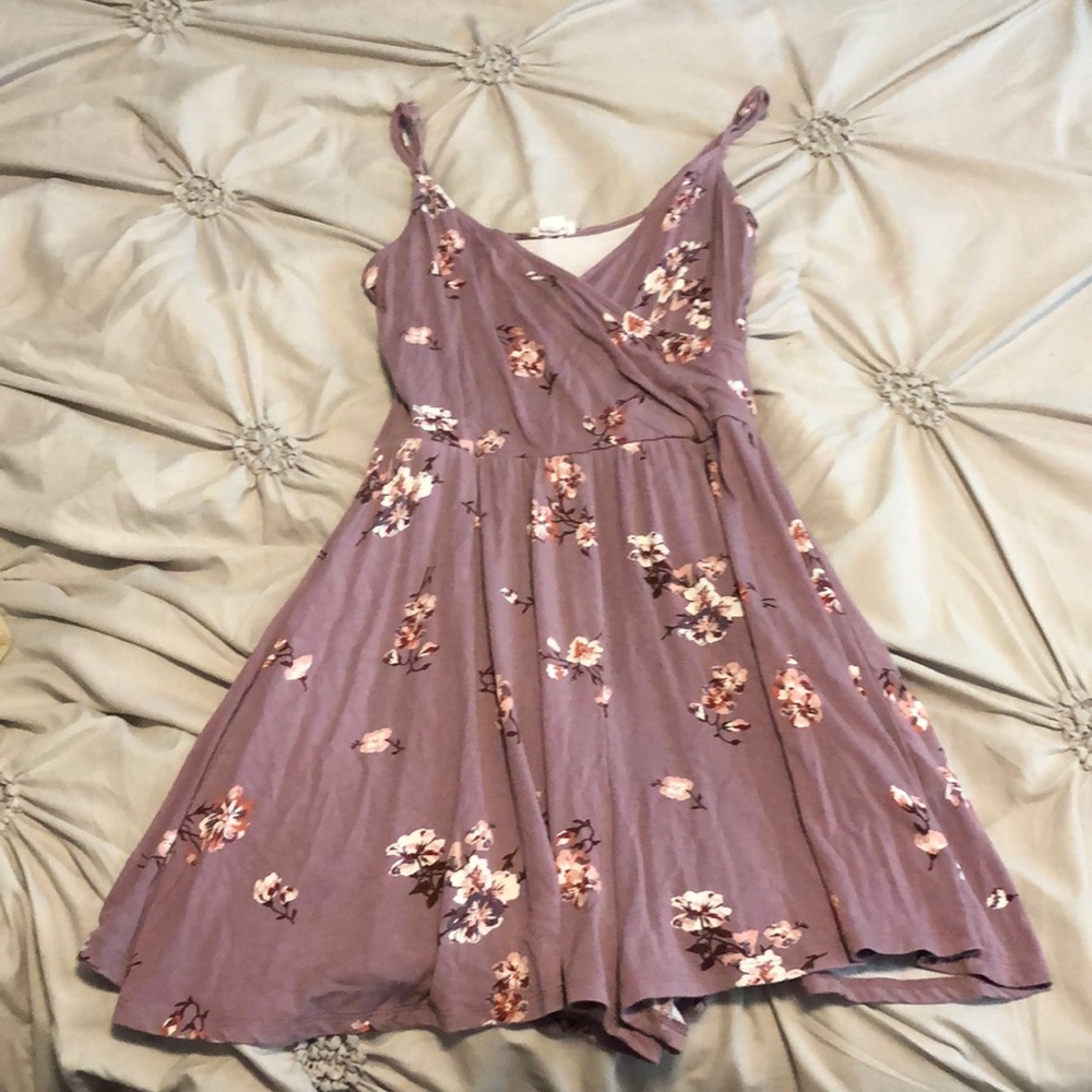 Garage purple floral romper
